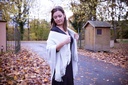 Umhängponcho Poncho Strickponcho Franzenponcho Hawkins Collection