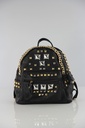 Designer Beutel,Tasche im aktuellen Design, Rucksack, Backpack, Schwarz Metall