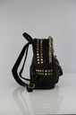 Designer Beutel,Tasche im aktuellen Design, Rucksack, Backpack, Schwarz Metall