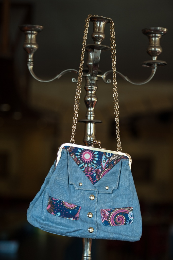 Umhängetasche Jeanstasche Clutch Hippie Style Messengertasche