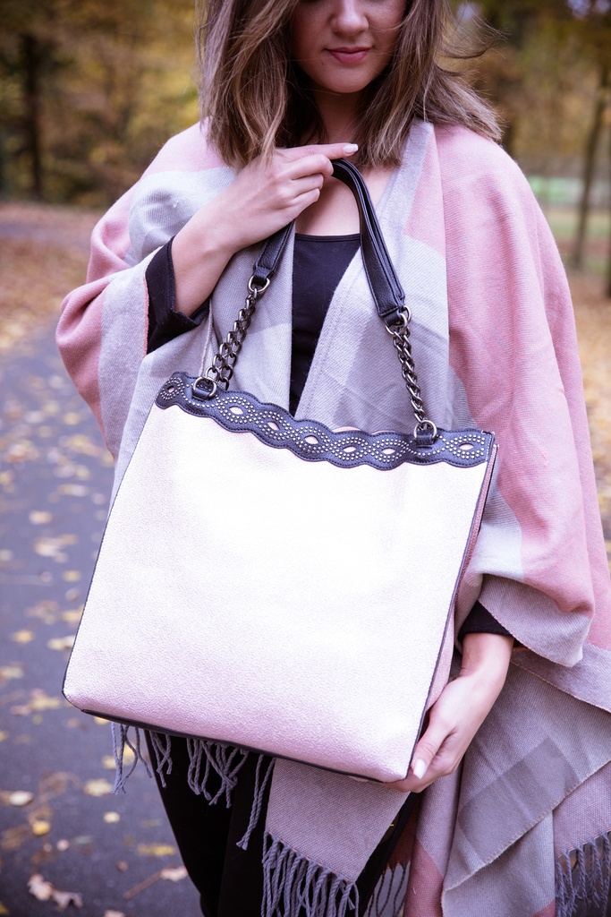 Damentasche Schultertasche Handtasche Messengertasche Henkeltasche Shopper rosa