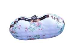 [193] Box-Clutch Damen Tasche Abendtasche Umhängetasche Handtasche Etui Blumenprint