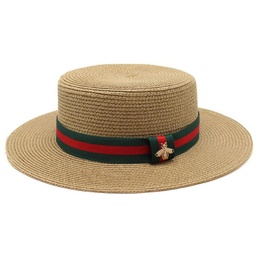 [184] Neuer Stil Hohe Qualität Männer Frauen Flacher Boater Hut Frühling Sommer Strand Designer Strohhut Panama Hüte
